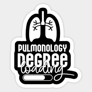 Pulmonology Degree Loading Sticker